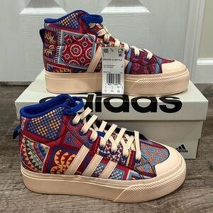 NWT Adidas Bravada 2.0 Mid Platform Sneakers Womens 7.5